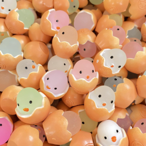 Cream Glue Mobile Phone Case Pendant Keychain Hairpin Luminous Egg Resin Charm For Decoration