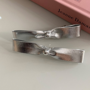 Cold wind bow side clip Y2K advanced design sense broken hair side bangs clip small fragrant wind hair clip hair accessories female