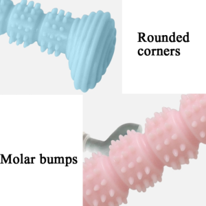Pet TPR Teething Toys Chewing Gnawing Dog Toothbrush Toys Teeth Cleaning Grinding Teeth Teasing Dog Stick