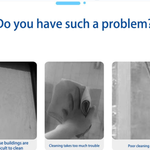 Small and portable car window cleaning brush with wiper for glass mirror and household cleaning