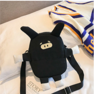 Cute Pig Cartoon Shape Canvas Bag