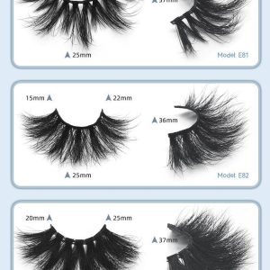 Spot wholesale a pair of 25mm mink hair false eyelashes European and American thick style E series 3d mink hair false eyelashes