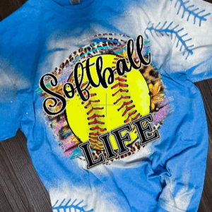 Bleached Shirt for Softball Players' Stylish Wardrobe