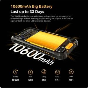 Oukitel WP23 Pro Waterproof Rugged Smartphones Octa Core 8GB+128GB 6.52Inch HD Android 13 Mobile Phone 10600mAh 13MP Camera NFC