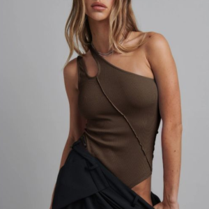 Hotties Rompers Asymmetrical Close Fitted Ladies Short Bodycon Sexy Jumpsuits For Women Club Wear