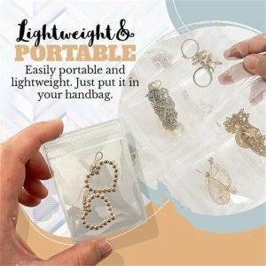 Last Day Promotion Transparent Jewellery Storage Book Set(No buttons)