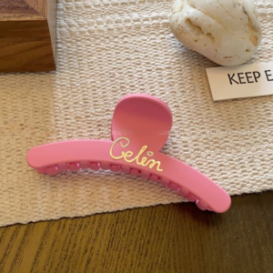 Golden letters Barbie pink side clip hair clips sweet and cute versatile grasp clip plate hairpin ponytail clip hair accessories