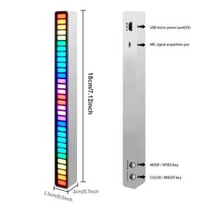 Limited Time Offer: 49% OFF Sound Activated RGB Light Bar - 4PCS + Free Shipping