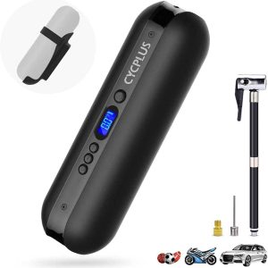 Portable Mini Air Compressor: Bike Pump with Battery & Emergency Features