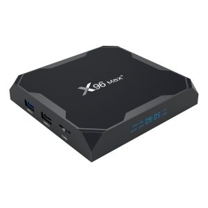 X96 MAX Plus 4GB/64GB Amlogic S905x3 Android 9.0 8K Video Decode TV Box 2.4G+5.8G WiFi Bluetooth 1000Mbps LAN USB3.0 Youtube Netflix Google Play - Bla