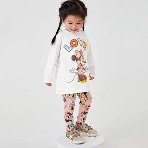 Girls' long-sleeved sweatshirt set, autumn new children's set, European and American cartoons cute suit