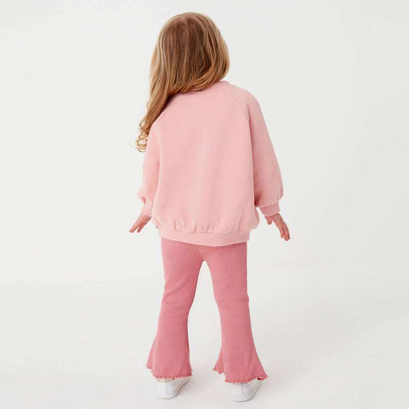 Girls' sweatshirt set, children's long sleeve pants, two-piece set