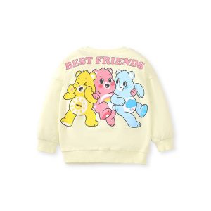 Long sleeve sweatshirt print cute pullover sweatshirt autumn cotton kids cartoon top