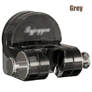 Integrated Suction Cup Shower Rack Wall Mounted Non Perforated Shower Fixture