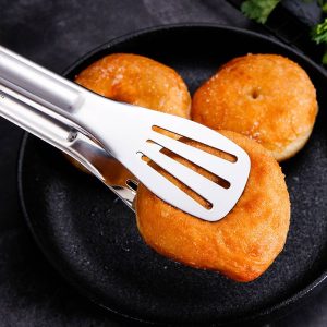 Three-line food clip 304 stainless steel household anti-scald kitchen supplies food clip thickened steak clip bread clip