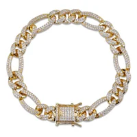 2020 new arrivals fashion jewelry figaro chain diamond jewelry bracelet