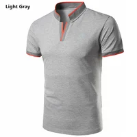 2019 Custom logo New design professional manufacturer men's stand collar short sleeve golf polo shirts