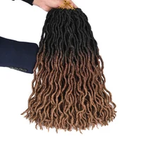 Colored Ombre color Goddess Long Crochet Hair Braids Dreadlock Faux Locs Braid Synthetic Hair Extensions