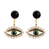 e971272d Free Shipping Quirky Novelty Ariana Grande Picasso Black Friday Diamond  celestial Eye Pendant Earrings Stud