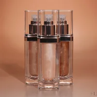 Wholesale Private Label highlighter makeup Gold Bronze body shimmer oils