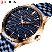 CURREN 8364 Brand Man New Watches Fashion Business Wristwatch with Auto Date Stainless Steel Clock Men's Casual Style Reloj 1 o