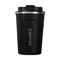 Wevi hot sale custom logo stainless steel vacuum insulated double wall thermos sealed coffee mugs with flip lid