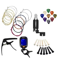 wholesale OEM guitar with accessories set :Guitar acoustic strings ,picks,capo,tuner,strings cutter