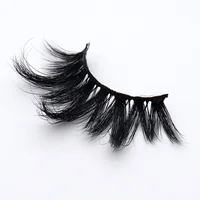 Lon21 wholesale private label 5d mink lashes 25mm long hair 100% siberian mink fur eyelashes with own brand