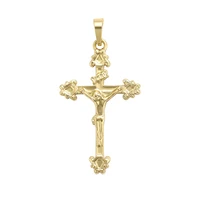 35550 Xuping Environmental Copper Wholesale 14k Gold Plated Religion Jewelry Jesus Cross Pendant
