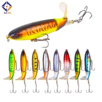 10cm/13.2g Topwater Floating Whopper Popper Lure Hooks Hard Bait  propeller Fishing Lures