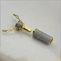 Miss Jewelry Round Lock Clasp for Bracelets, Diamond Clasp for Franco Rope Chain