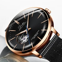 2019 tourbillon automatic mechanical watches stainless steel relojes de mujer dw man hand bracelet  wristwatches