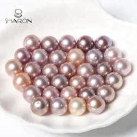 Wholesale 9-11mm High Quality Natural Freshwater Round A Pink Lavender Edison Pearls