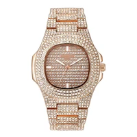 Diamond trend watches sophisticated design can be customized color logo large inventory diamond watch