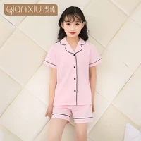 2 pcs cotton hot sale pajamas set Japan and South Korea kids children's clothing pajamas