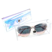 Maofar Limited Special Offer Beautiful Clear Pink Transparent Pvc Sunglasses Glasses Case