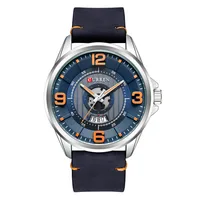 CURREN 8305 Men's Watches Quartz Movement Fashion&Casual Auto Date Leather Band Watches