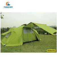 High Quality 2 Room 1 Hall Camping Family Tent 8 Person