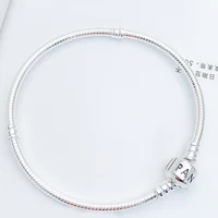 Factory wholesale Silver Bracelet with Silver Clasp Women's fit for pandora bracelet