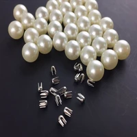 2020 New fashion round faux machine attaching plastic pearl beads