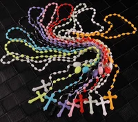 Yiwu factory wholesale cheap price bulk packing luminous plastic rosary