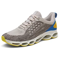 Knit Upper Men Running Shoes Rubber Sole Mens Trainers Shoes Big Size No Brand Sneakers