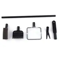 4 in 1 Aquarium Brush Cleaning Tool Set Fish Tank Net/Sponge/Plant Fork/Gravel Rake Algae Cleaner  Kit