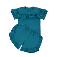 Summer Girls Outfits 2 Pieces Boutique Clothing Set For Child Clothes Printed Set tank top And Short Set Girls Outfit