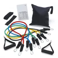 Zakerda Resistance Band Set 11 Pieces ftiness equipment,leg exerciser resistance bands