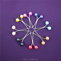 Muslim Hijab Ball Type Pins Dress Decoration Brooches Pin For Women Mix Color Scarf Safty Pins