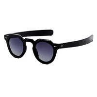 round frame Cat 3 UV 400 natural buffalo horn polarized mens Sunglasses 2018 new arrivals