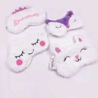 Cute Girl's Travel Animal Shape Sleeping Eye-Shade Blindfold Nap Cover Eye Mask