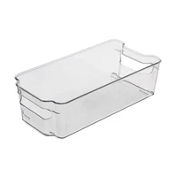 Multifunction non-slip transparent PET plastic refrigerator food storage box