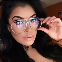 Hot Sale New Arrival Women Brand Designer Men Pilot Drive Sunglasses Oversize Unique Rays Clear Female Sun Glass Eyeglasses